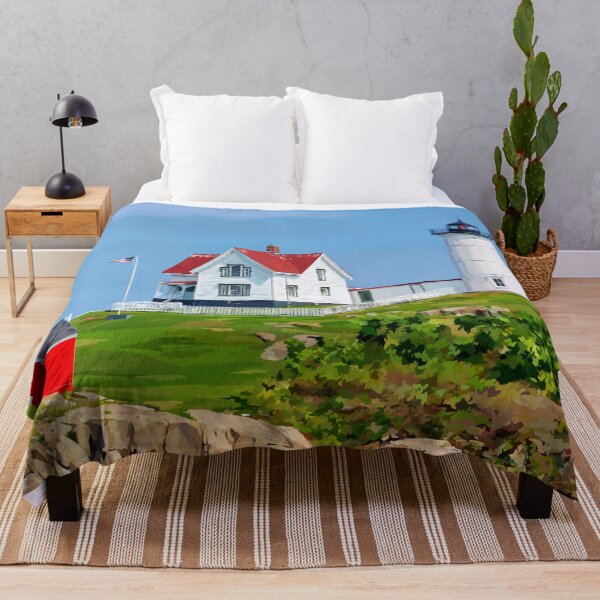 Item preview, Nubble Lighthouse on a Sunny Day designed and sold by Emily Kalina.
