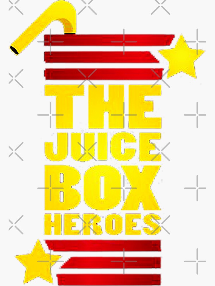 "orange juice box heroes" Sticker for Sale by elsiekuhlman Redbubble