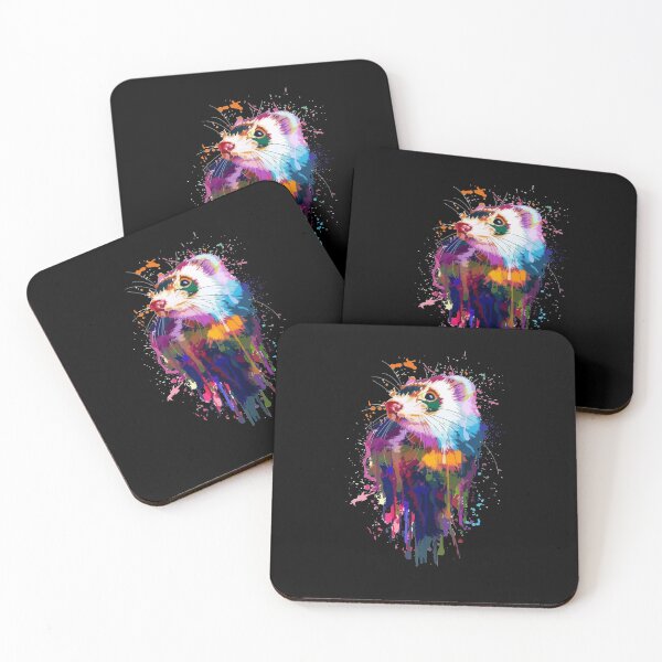 Item preview, Ferret Face Graphics Hand Drawn Splash Art Ferret Pet Lover designed and sold by Dressed For  Duty.