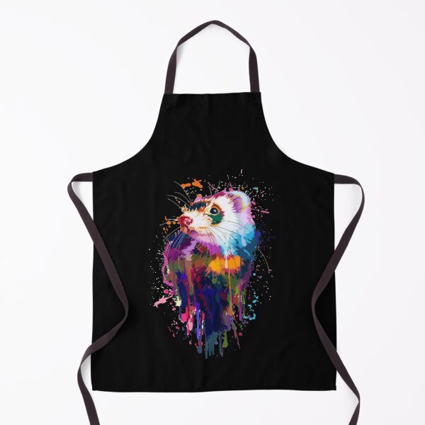 Item preview, Ferret Face Graphics Hand Drawn Splash Art Ferret Pet Lover designed and sold by Dressed For Duty.