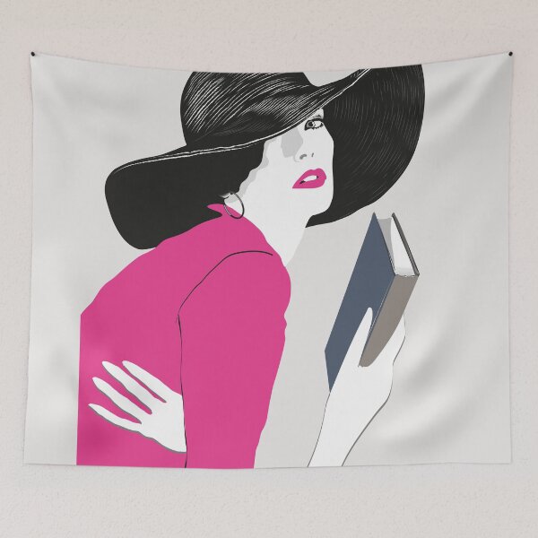 Item preview, Woman reader with hat designed and sold by Emi Yañez.