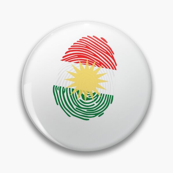 Artikelvorschau, Fingerabdruck der kurdischen Flagge entworfen und verkauft von 2LAWEN.