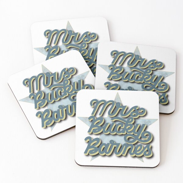 Item preview, Mrs Bucky Barnes PARODY fangirl hand lettered mug tshirt design designed and sold by Letters0fLuna.