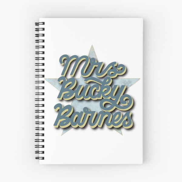 Item preview, Mrs Bucky Barnes PARODY fangirl hand lettered mug tshirt design designed and sold by Letters0fLuna.