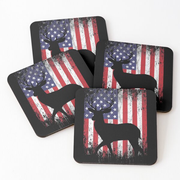 Item preview, Deer Hunting American Flag Whitetail Buck Silhouette designed and sold by wilsonellis.