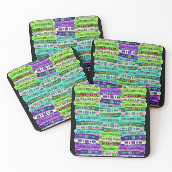 Item preview, Fluoro Cassette Stacks designed and sold by Discordant Dreams Art.