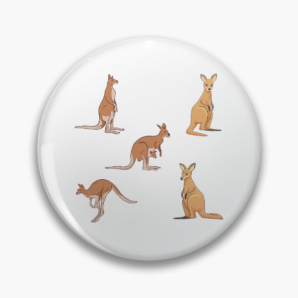 Item preview, Wild Kangaroo and Joey Sticker Pack designed and sold by Wildlife Apparels Inc..