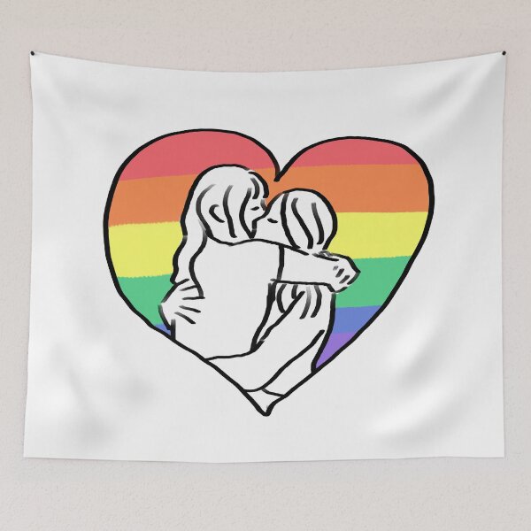 Item preview, Lesbian heart designed and sold by fluffnet.