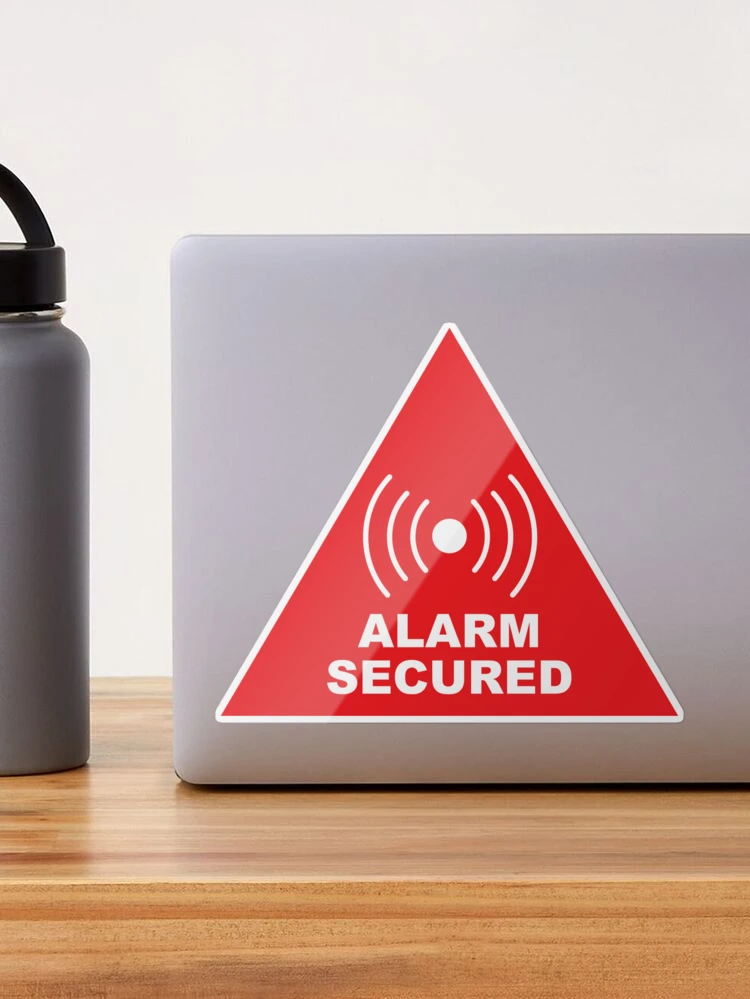 STICKER ALARM SYSTEM 123X148 MM SEC-ST-AS