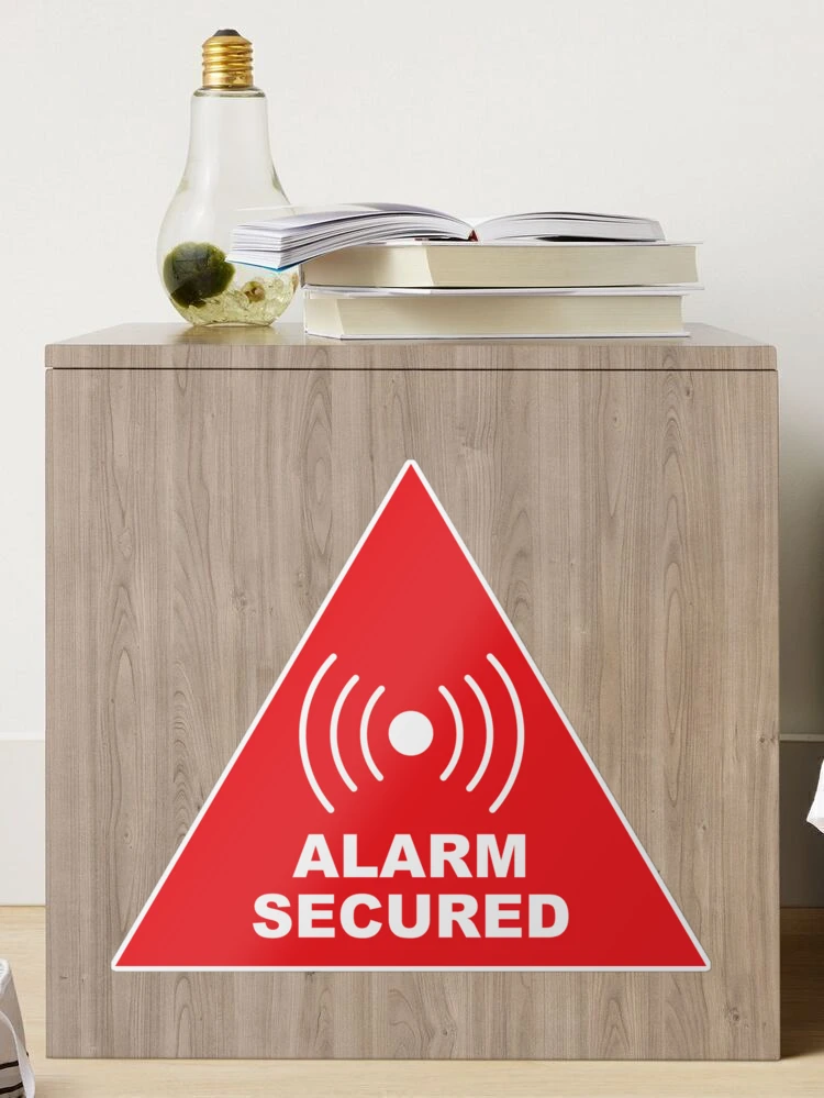 STICKER ALARM SYSTEM 123X148 MM SEC-ST-AS