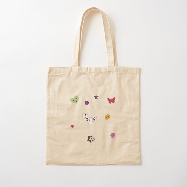 SOUR Olivia Rodrigo inspired embroidered pastel tote bags