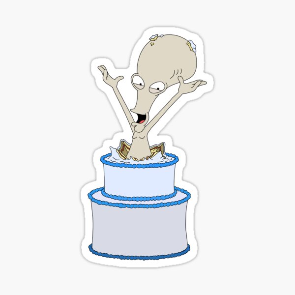 Item preview, American Dad Birthday Cake Roger designed and sold by thebcarts.
