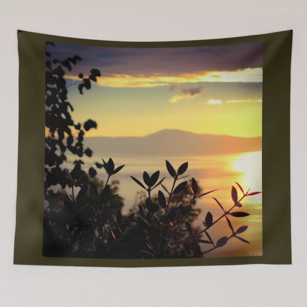 Item preview, Golden sunset over Kalamata bay - photo design designed and sold by kikidu21.