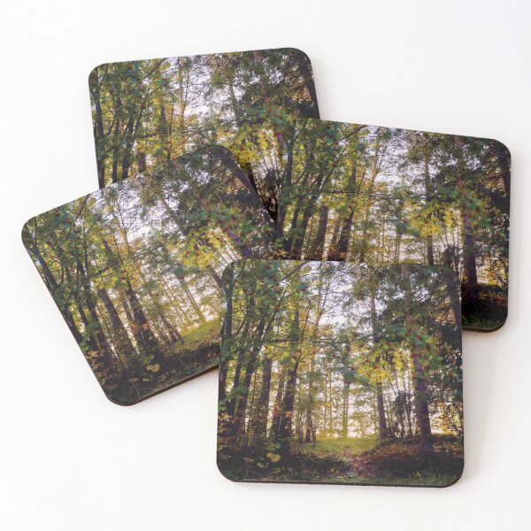 Item preview, When the sun rises in the autumn forest designed and sold by Jouko Lehto Photography.