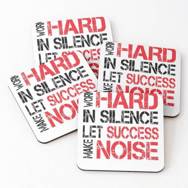 Item preview, work hard in silence let success make noise motivational quote gift designed and sold by Tiboga19.