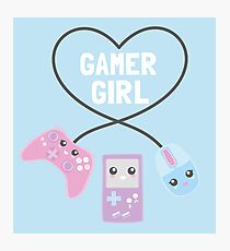 Gamer girl Photographic Print
