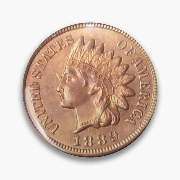 Item preview, 1889 Indian Cent designed and sold by coinsxcrochet.