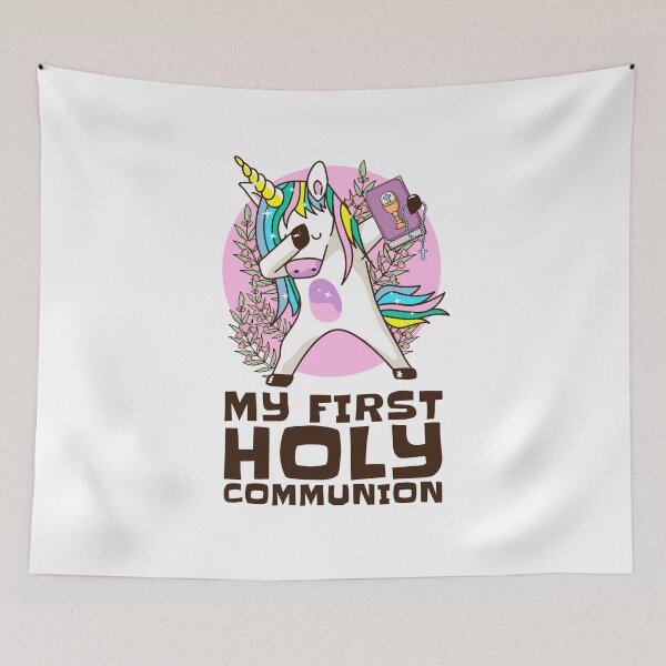 Item preview, First Communion Dabbing Unicorn designed and sold by Maria Garcia.