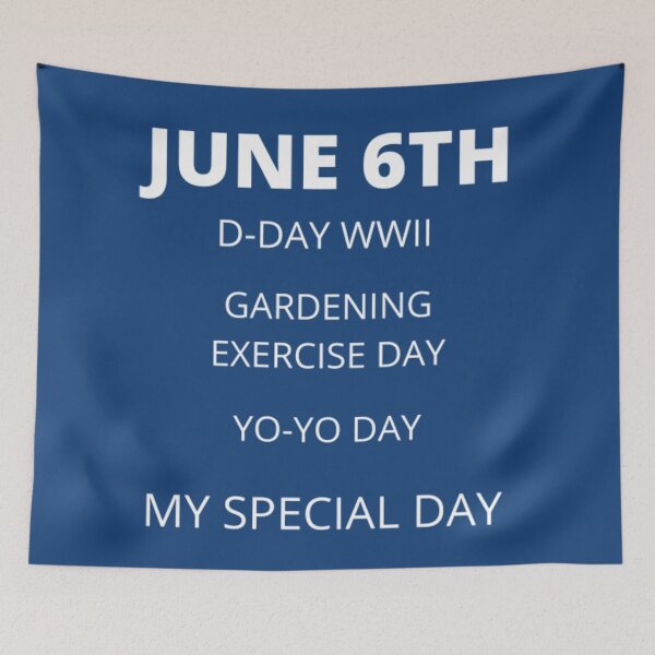 Item preview, Daily holidays - June 6th designed and sold by edwardtiptonart.
