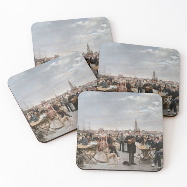 Item preview, The Café Belvedere, Antwerp - Louis Van Engelen - 1887 designed and sold by CJET.