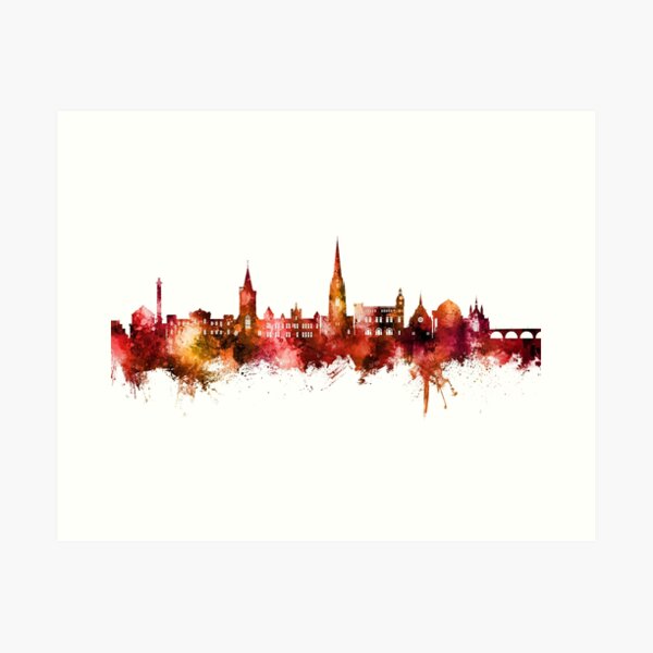 Item preview, Perth Scotland Skyline designed and sold by ArtPrints.