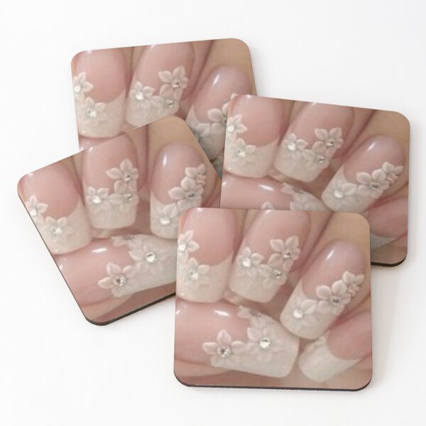 Item preview, Beautiful white tips nails designs. designed and sold by Lan thi Nguyen.