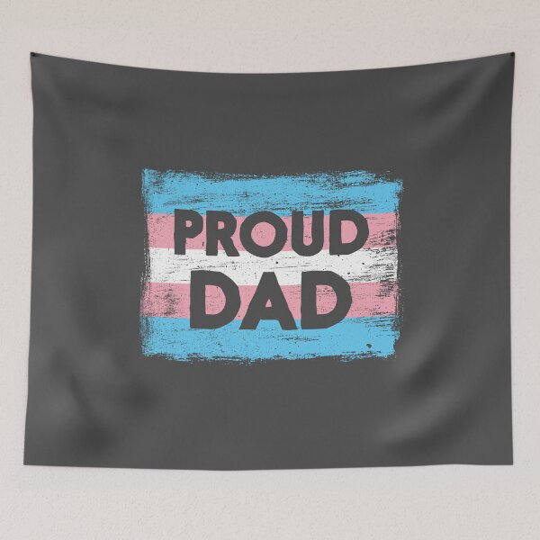 Item preview, PROUD DAD - Transgender Pride Flag - Vintage Paint designed and sold by UBUCO.