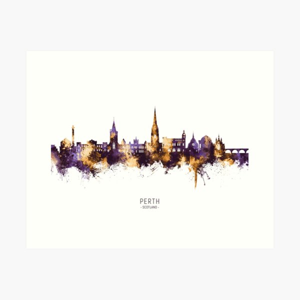 Item preview, Perth Scotland Skyline designed and sold by ArtPrints.
