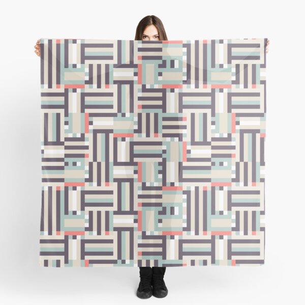 Digital pastel stripes Scarf