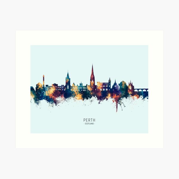 Item preview, Perth Scotland Skyline designed and sold by ArtPrints.