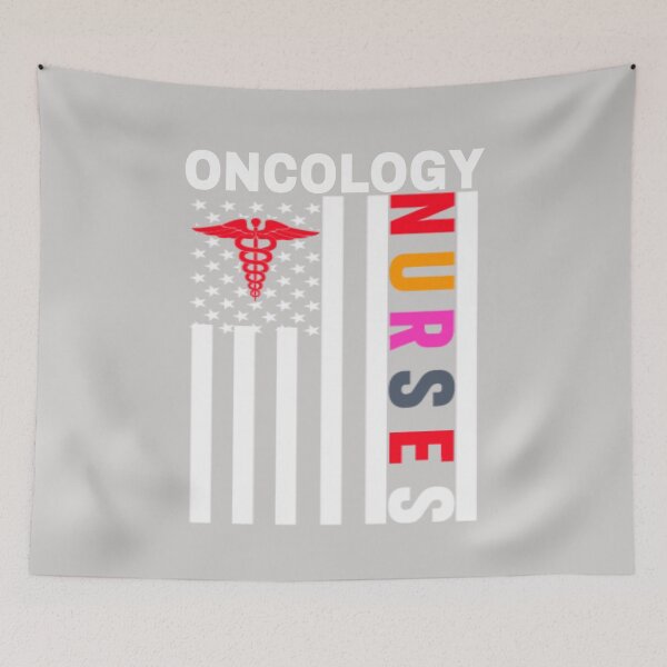 Item preview, Funny Oncology Nurse Team Patriotic American Flag designed and sold by GINIART.