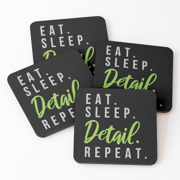Item preview, Eat Sleep Detail Repeat Cars Tuning designed and sold by MooonTees.