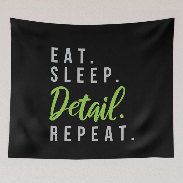 Item preview, Eat Sleep Detail Repeat Cars Tuning designed and sold by MooonTees.