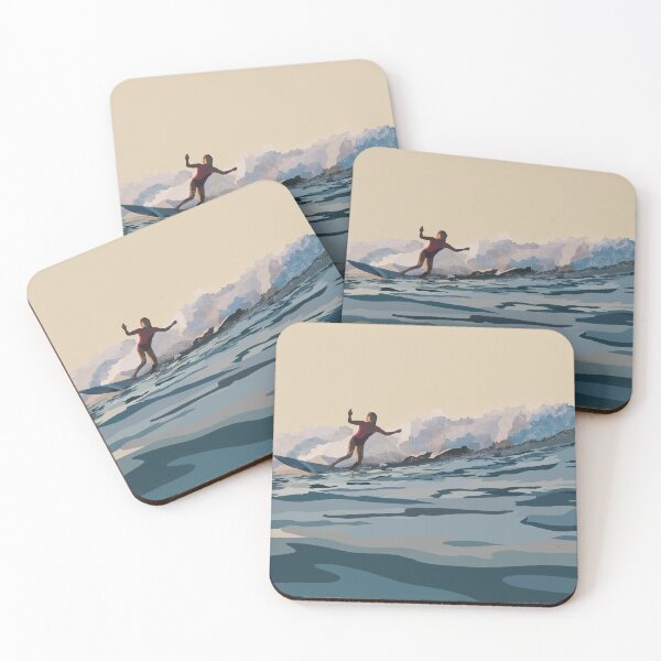 Aperçu de l'œuvre Surfeur fille créée et vendue par Tiny-Designs-UK.