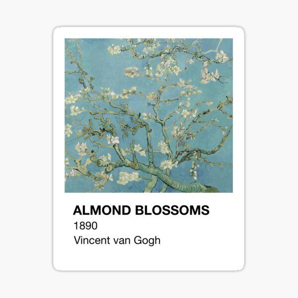 Vista previa del artículo con la obra «Tarjeta Pantone de Vincent van Gogh con flores de almendro», diseñado y vendido por neopop.