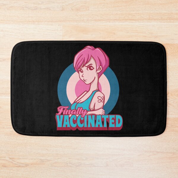 Item preview, Finally I am Vaccinated girl designed and sold by pixeldsigns.