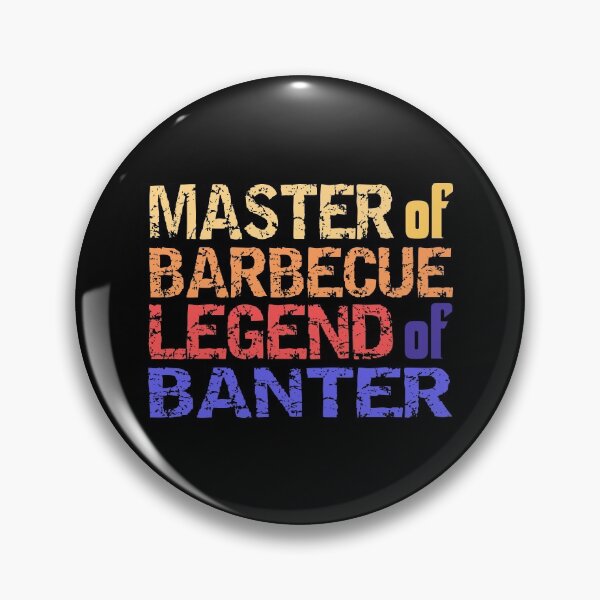 Item preview, Master of Barbecue Legend of Banter - Funny BBQ lover Dad Joke Design designed and sold by poojapatel5.