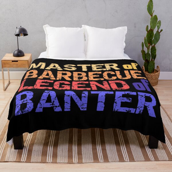 Item preview, Master of Barbecue Legend of Banter - Funny BBQ lover Dad Joke Design designed and sold by poojapatel5.