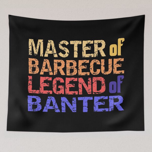 Item preview, Master of Barbecue Legend of Banter - Funny BBQ lover Dad Joke Design designed and sold by poojapatel5.