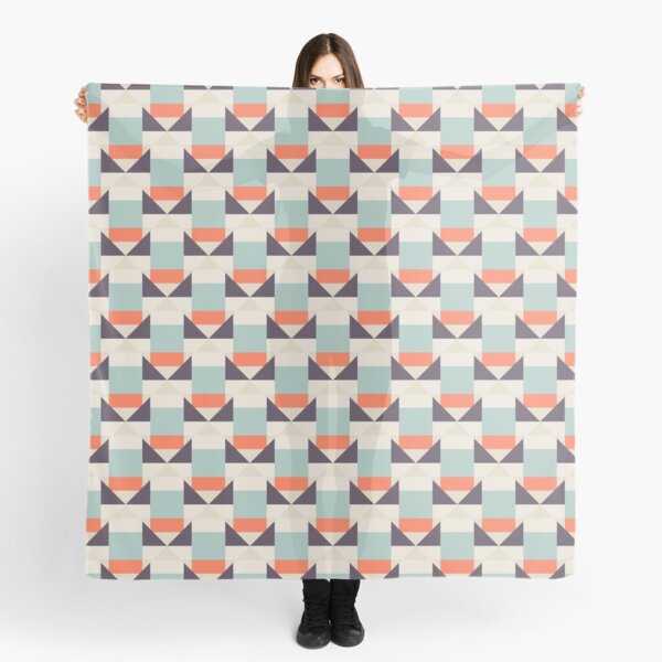 Geometric color blocked pattern Scarf