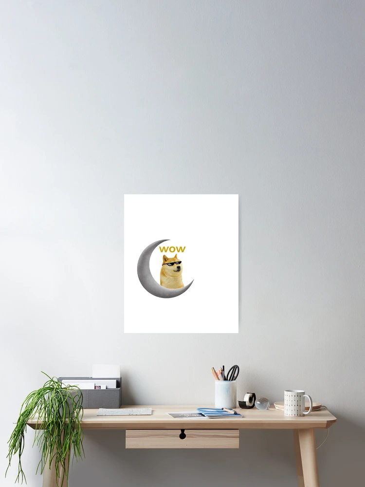 Thumbnail 2 of 3, Poster, DogeMoon designed and sold by Razshin.