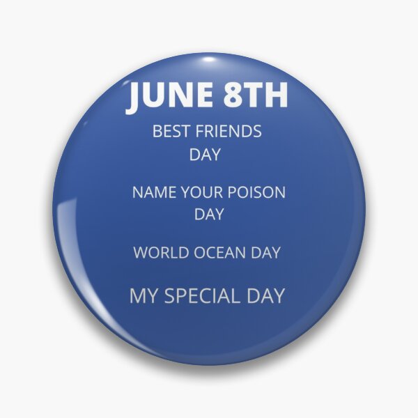 Item preview, Daily holidays - June 8th designed and sold by edwardtiptonart.