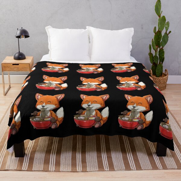 Item preview, cute fox eat ramen, ramen noodles,foodies , Anime lovers designed and sold by justbejoker.