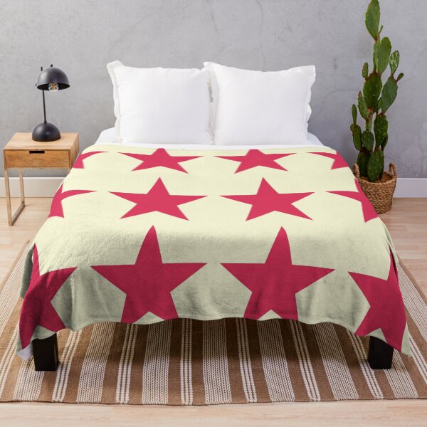 Item preview, Large RASPBERRY PINK and CREAM STARS designed and sold by RachelMacht.
