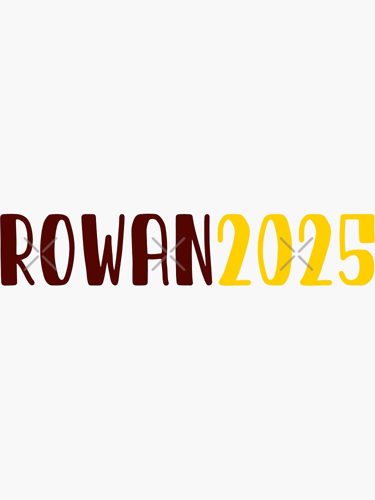 "Rowan 2025" Sticker for Sale by collegedeck Redbubble