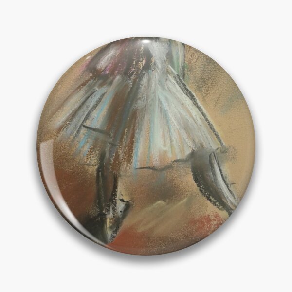 Item preview, Pastel drawing of a ballet girl, blue dress, flats. Inspired by the style of Edgar Degas. Drawing made by me 2 designed and sold by Mariuki Flow.