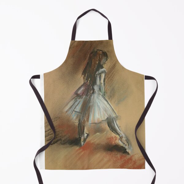 Item preview, Pastel drawing of a ballet girl, blue dress, flats. Inspired by the style of Edgar Degas. Drawing made by me 2 designed and sold by Mariuki Flow.
