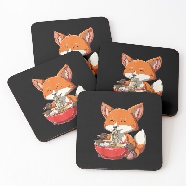 Item preview, cute fox eat ramen, ramen noodles,foodies , Anime lovers designed and sold by justbejoker.
