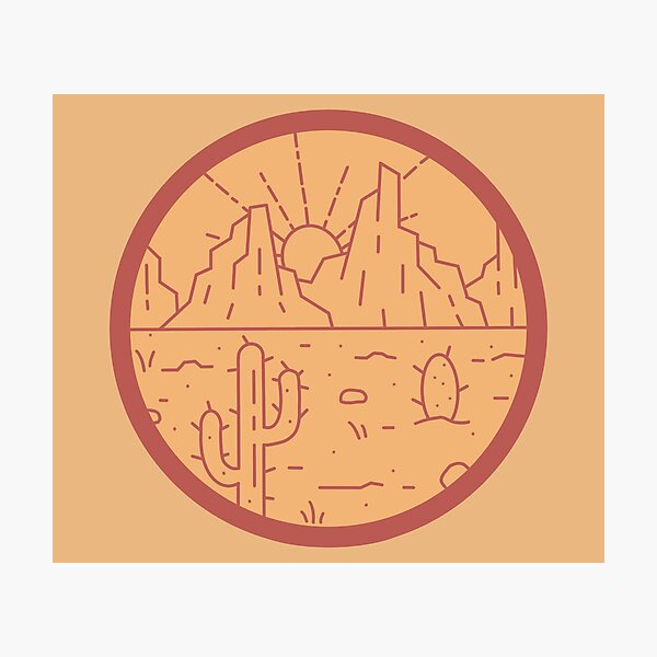 Item preview, Desert Scene Dual Tone designed and sold by GrellenDraws.