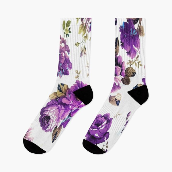 Item preview,  aesthetic Vintage Purple Floral Pattern designed and sold by Design Repo.